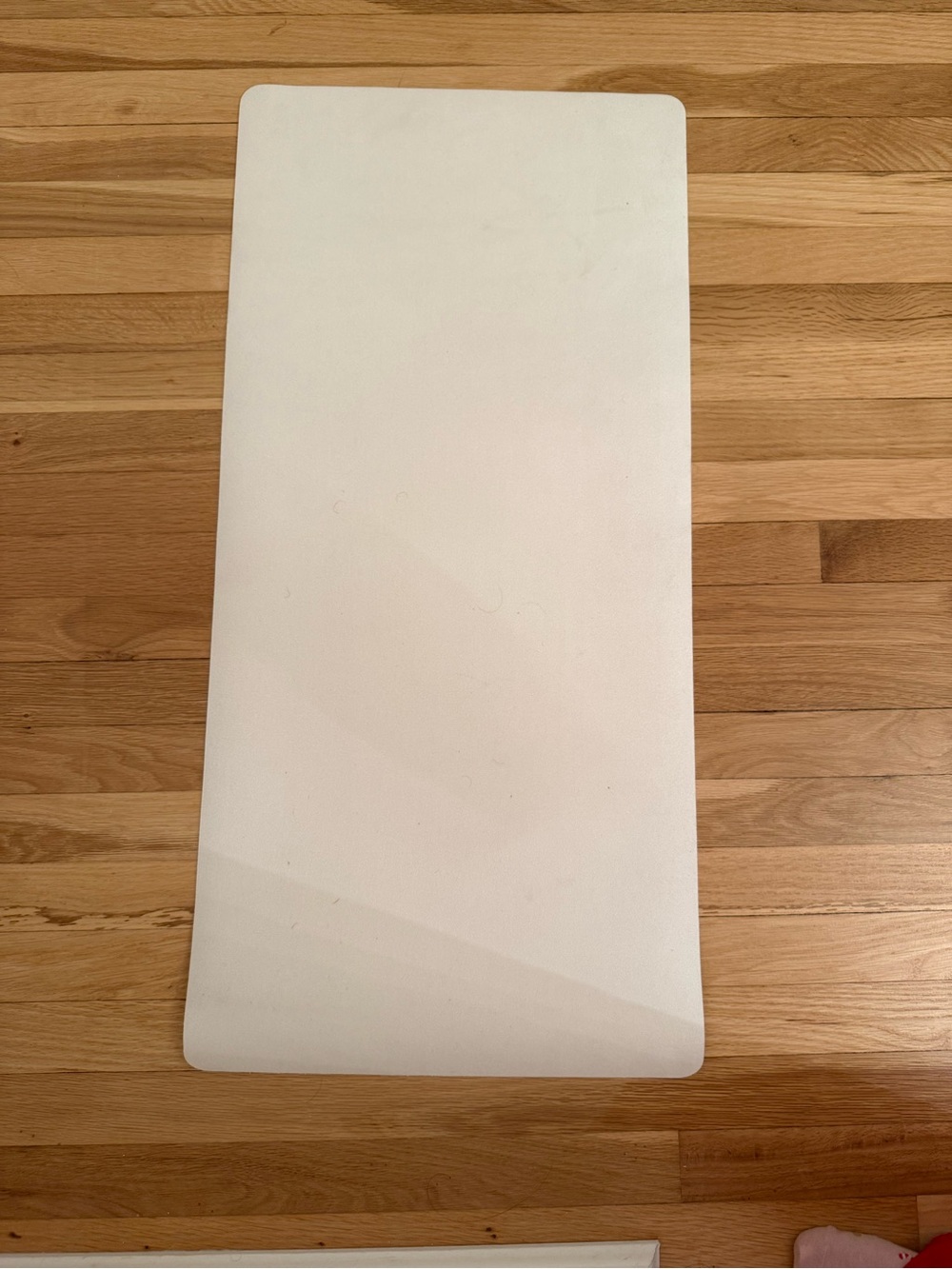White Rectangular Yoga Mat / Exercise Mat